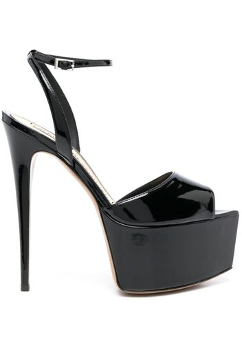 Alexandre Vauthier patent-leather platform sandals - Nero