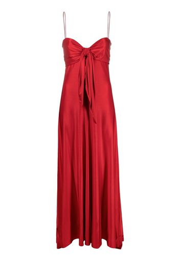 Alexandre Vauthier knot-detailing long dress - Rosso