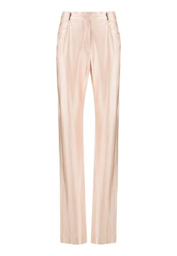 Alexandre Vauthier satin high-waisted trousers - Rosa