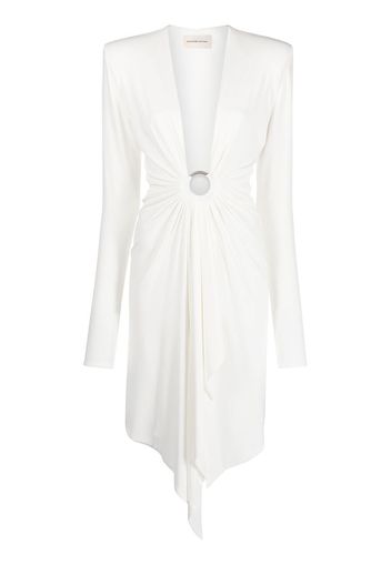 Alexandre Vauthier Abito midi asimmetrico - Bianco