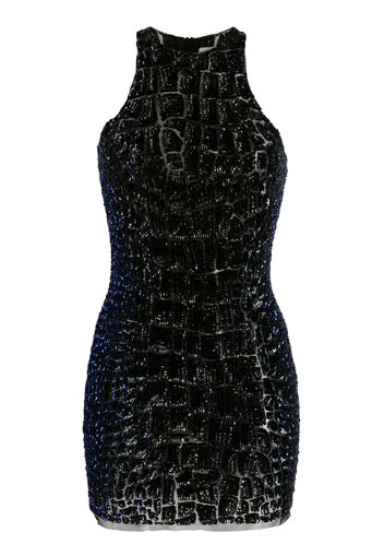 Alexandre Vauthier sequinned sleeveless minidress - Blu