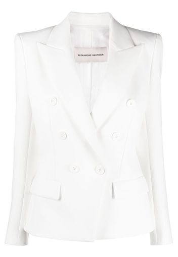 Alexandre Vauthier double-breasted peak lapel blazer - Bianco