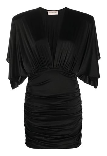 Alexandre Vauthier ruched satin-finish mini dress - Nero