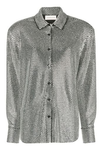 Alexandre Vauthier Camicia con strass - Nero