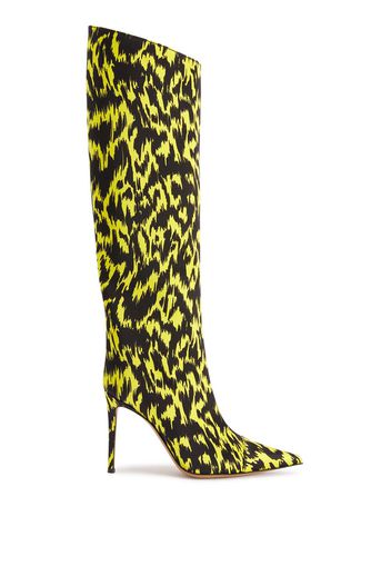 Alexandre Vauthier Alex 110mm graphic-print boots - Nero