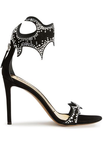 Alexandre Vauthier Betsy 105mm crystal-embellished sandals - Nero