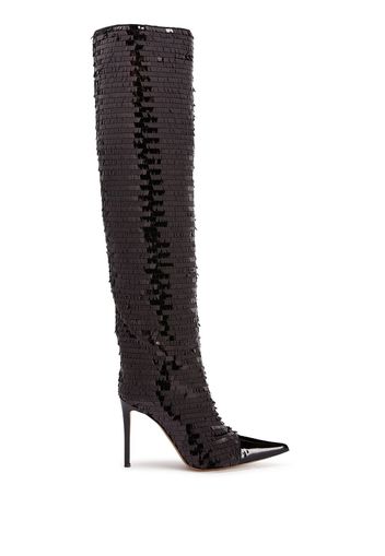 Alexandre Vauthier sequin-embellished 105mm boots - Nero