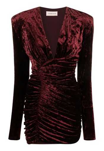 Alexandre Vauthier Abito corto con ruches - Rosso