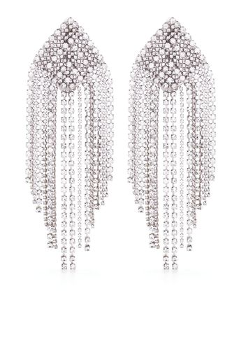 Alexandre Vauthier crystal-embellished drop earrings - Argento