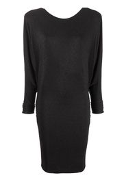 Alexandre Vauthier wide-shoulder knitted dress - Nero