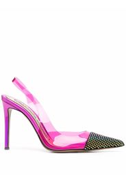 Alexandre Vauthier contrast slingback pumps - Rosa