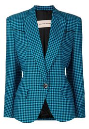 Alexandre Vauthier houndstooth single-breasted blazer - Blu