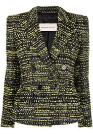 Alexandre Vauthier double-breasted tweed blazer - Nero