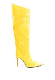 Alexandre Vauthier calf-leather pointed-toe boots - Giallo