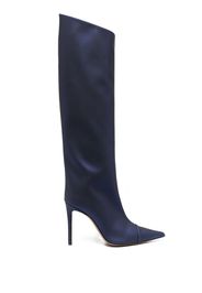 Alexandre Vauthier pointed-toe knee-length 115mm boots - Blu