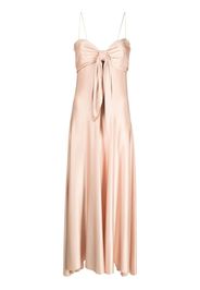 Alexandre Vauthier bow-detail sleeveless long dress - Rosa