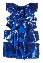 Alexandre Vauthier sequinned strapless minidress - Blu