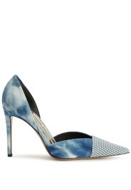 Alexandre Vauthier tie-dye pattern 105mm pumps - Blu