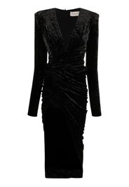 Alexandre Vauthier Abito asimmetrico drappeggiato - Nero