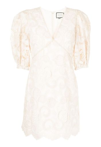 Alexis Blanca macramé mini dress - Bianco