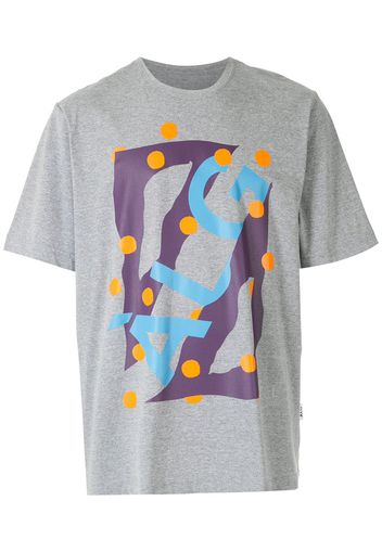 Àlg T-shirt oversize Colagem - Grigio