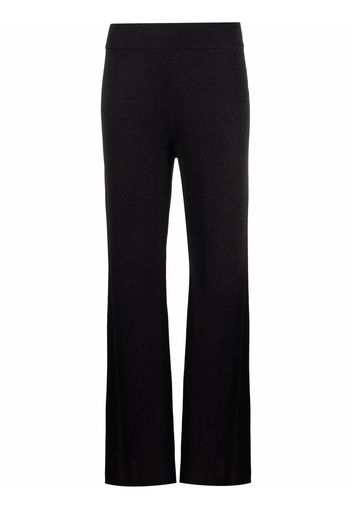 Alice+Olivia Charlize metallic wide-leg trousers - Nero