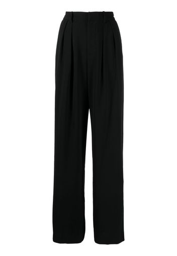 alice + olivia Pantaloni ampi con pieghe - Nero