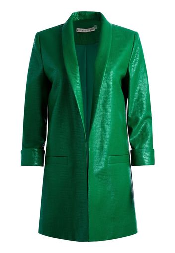 alice + olivia Kylie faux-leather blazer - Verde