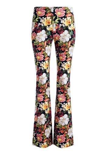 alice + olivia Pantaloni Brynlee svasati a fiori - Nero