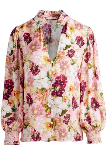 alice + olivia Blusa a fiori Reilly - Rosa