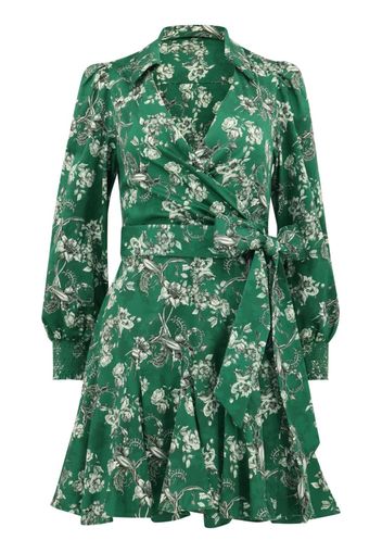 alice + olivia Alisa floral-print wrap dress - Verde