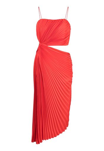 alice + olivia Abito asimmetrico Fayeth - Rosso