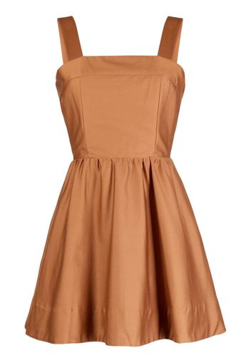 alice + olivia Saige lace-up minidress - Marrone