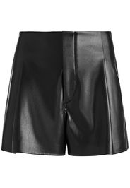 Alice + Olivia Shorts in pelle vegan Steffie - Nero