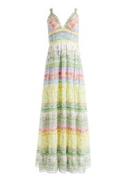 alice + olivia Abito lungo Karolina con inserti - FLORAL FEST