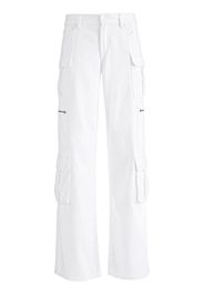 alice + olivia Cay denim cargo pants - Bianco