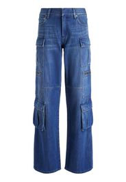 alice + olivia Cay wide-leg cargo jeans - Blu