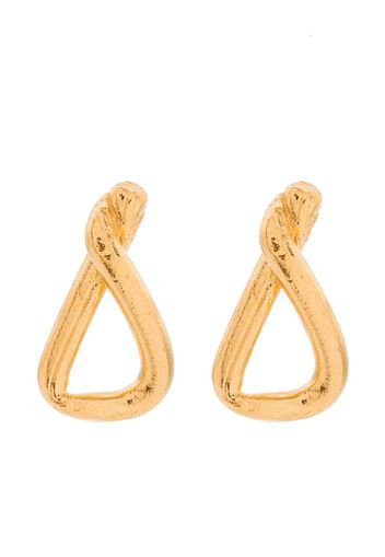 gold-plated The Trembling Bough earrings