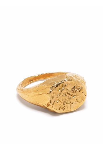 Alighieri Aquarius signet ring - Oro