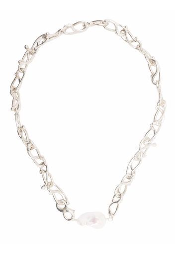 Alighieri The Road Less Travelled necklace - Argento