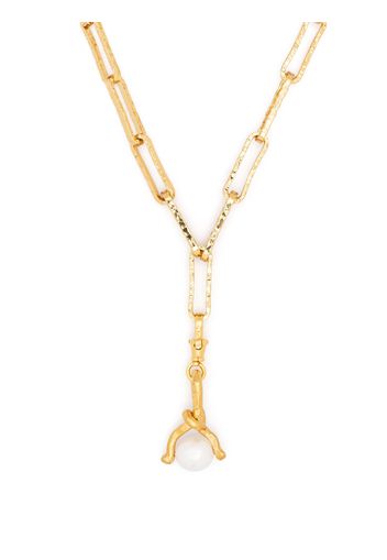 Alighieri The Celestial Raindrop pearl necklace - Oro