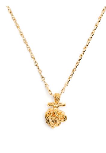 Alighieri Snake Heart pendant necklace - Oro