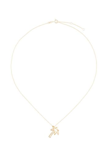 9kt yellow gold Palmera Brilliante diamond necklace