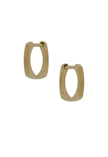 9kt yellow gold Aro mini hoop earrings