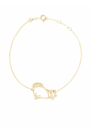 Aliita 9kt yellow gold Miau chain bracelet - Oro