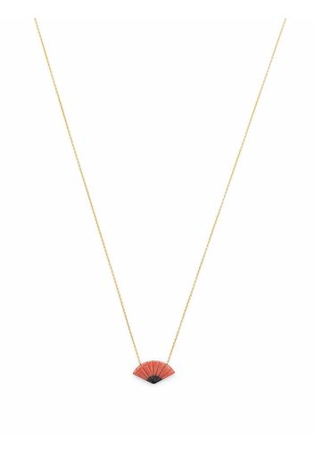 Aliita 9kt yellow gold fan charm necklace - Oro