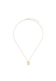 Croissant 9 Kt Gold Charm Cord Bracelet in Gold - Aliita