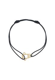 9kt yellow gold space shuttle cord bracelet