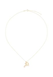 9kt yellow gold Palmera Brilliante diamond necklace