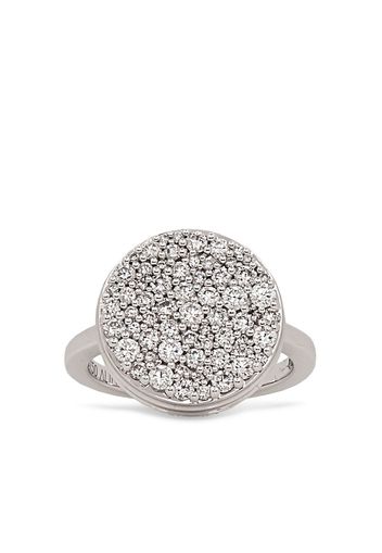 Alinka Anello in oro bianco 18kt con diamanti Black Caviar - Argento